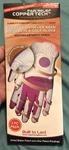 Copper Tech Women Left Hand Golf Gloves Compression 2PK Pink New. Fixed Price $34.99.