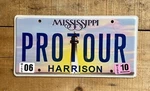 Retired Vintage Mississippi Golf Vanity License Plate #protour Man Cave. Fixed Price $85.00.