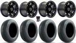 Gtw Spyder 10" Wheels Matte Black 205X65 Fusion S/r Tires E-z-go & Club Car. Fixed Price $568.32.