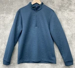 Adidas Dwr 1/4 Zip Ls Golf Pullover Men's Med. - Arctic Night (blue Green) New. Fixed Price $32.95.