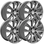 (set Of 4) Oe Wheels CV26 20X9 6X5.5" +28MM Silver Rims 20" Inch. Fixed Price $1096.96.