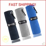 Handy Picks Microfiber Golf Towel (16" X 16") With Carabiner Clip, Waffle Patter. Fixed Price $22.69.