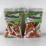New Pride Solid Hardwood 3/4" Golf Tees Citrus Mix - 200 Count. Fixed Price $12.95.