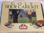 Vintage Kiwi Shoe Care Kit Morning Round Bart Forbes Golf. Open Box A18. Fixed Price $9.54.