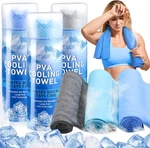Peryiter 3 Packs Pva Cooling Towel Reusable Instant Blue, Light Gray. Fixed Price $34.99.