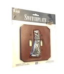 Figi Graphics Golf Country Double Switch Plate Wood Pewter Clubs 1998 New. Fixed Price $12.99.
