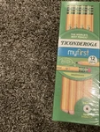 Ticonderoga My First 12 Pack Of Pre-sharpened Hb Wood-cased Pencils New. Fixed Price $6.00.