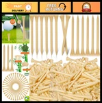 2000 Pcs Bamboo Golf Tees - Professional Bulk Set, Reduce Friction & Side Spin,. Fixed Price $76.99.