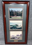 Augusta Pebble Beach Andrews Golf Cor Greatest Courses On Earth Wood Frame. Fixed Price $99.99.