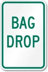 Golf Course Sign Aluminum Weatherproof Bag Drop Outdoor 8X12 Metal Plaque. Fixed Price $24.99.