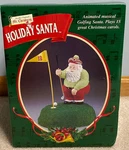 Vintage 1999 Mr Christmas Holiday Animated Musical Golfing Santa Plays 15 Carols. Fixed Price $27.51.