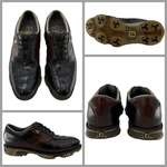 Footjoy Dryjoys Tour Golf Shoes Men Sz 9 Black Brown Saddle 53701 Ygi L2S-21. Fixed Price $38.39.