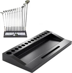 Wood Golf Club Holder Stand - 14 Display Organizer With Ball Storage. Fixed Price $133.99.