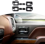 Chevy Silverado Carbon Fiber Inner Door Handle Bowl Trim Cover 14-18 4PCS, Black. Fixed Price $64.97.