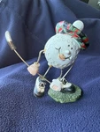 Vintage Scottish Resin Happy Golfer Ball Smiling Figurine. Fixed Price $10.99.