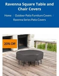 Classic Ravenna Patio Table And Chairs Cover-dark Taupe/large: Weather. Fixed Price $70.00.