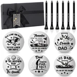 Obusatt Packs Father Day Golf 4.27/1.68INCH*4.27CM/1.68CM, Black, White. Fixed Price $26.99.