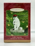 2000 Hallmark Keepsake Golfer Supreme Polar Bear Ornament - Free Shipping. Fixed Price $9.75.
