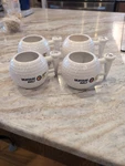 Lot 4 Vantage Golf Ball Shaped Coffee Mug Cups Senior Pga Tour Digital. Fixed Price $24.99.