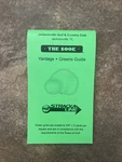 Stracka Line Golf Yardage Book & Country Club Jacksonville, Fl. Fixed Price $17.00.