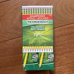 Ticonderoga Sharpened #2 Hb Premium Wood Latex-free Eraser, (72 Pencils). Fixed Price $13.99.