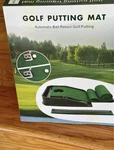 Golf Putting W/ Automatic Ball Return Indoor Practice Green New Box. Fixed Price $75.92.