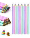 Gaueneen 12PCS Rainbow Colored Pre-sharpened Count (pack Of 12), Multicolor. Fixed Price $10.04.