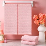 4 Pcs Pink Hand Towels 13X29 Inch Waffle Striped 100% Cotton Absorbent Wash. Fixed Price $30.25.