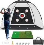 With Practice Mat,golf Hitting Aid Nets 10X7FT For Backyard Driving Chi. Fixed Price $59.98.