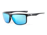 New Sundog Jet Shiny Black Frame Grey-icy Blue Mirror Sunglasses. Fixed Price $49.99.