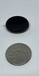 Antique Oblong Black Onyx Art Glass Sterling Hallmarked Makers Hp Brooch. Fixed Price $79.99.
