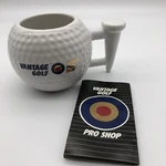 Vantage Golf Senior Pga Tour Ball Shaped Ceramic Coffee Mug. Fixed Price $6.99.