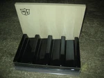 New Wilson Wood / Plastic Golf Ball Sleeve Display Holder For Desk Small Logo. Fixed Price $25.00.