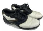 Footjoy Contour Series Golf Shoes #54126 Men's Size 10 White Black Brown. Fixed Price $19.95.