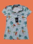 Women's Waggle Pargarita Golf Polo Xs Parrot And Cocktail Print. Fixed Price $34.99.