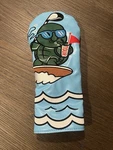 Surfing Turtle Tour Driver Head Cover Blue/green/white/black Padded Synthetic. Fixed Price $25.00.