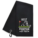 Hafhue Best Pawpaw Par Embroidered Golf Towel For 15.8 X 23.6 In, Black 12. Fixed Price $23.99.