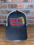 Hero Tattoo Embroidered Logo Black White Mesh Large Flexfit Hat. Fixed Price $16.24.