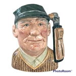 Vtg Royal Doulton Limited Edition Golfer 6623 Signed & Numbered (88) Toby Jug. Fixed Price $24.99.