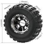 18X9.5-8" 18X9.50-8 Tire Rim 4LUG For Atv Utv Kart Golf Cart Wheels. Fixed Price $149.79.