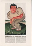 1941 Lawson Little Sport Golf Champ Hod Taylor Art Caricature Print 9444. Fixed Price $21.95.