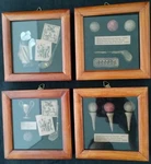 Golf Shadow Box Tees Ball 3D Wall Art 3/4 Antique Decor Vintage Gift. Fixed Price $19.99.