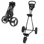 Caddymatic Golf Continental 3 Wheel Folding Push/pull Cart Black. Fixed Price $89.99.
