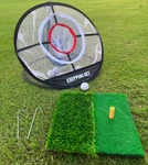 Golf Chipping Net With Hitting Mat Practice Set Pop-up Target Training Gift. Fixed Price $23.99.