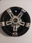 (4) Golf Cart 10" Gtw Wheel Covers Hub Caps Maverick Chrome Black Ezgo Yamaha. Fixed Price $69.99.