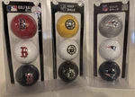 Team Golf Mlb, Nhl, Nfl Boston Logo Practice Balls 3-PACK. Fixed Price $39.00.