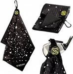 Premium Magnetic Golf Towel Super Strong 16" X 24", Black W/ White Drip. Fixed Price $57.99.