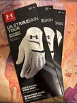 Under Armour Strike Skin Tour White Glove Mens Xl Goes On Rh For Lh Golfer. Fixed Price $44.99.