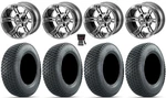 Lsi Raptor 12" Wheels Gm/machined 23" Terra Pro Tires E-z-go & Club Car. Fixed Price $611.96.