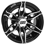 Wheel Rhox RX376, Machined Black, 10X7 ET-25 Golf Carts; TIR-RX376. Fixed Price $84.00.